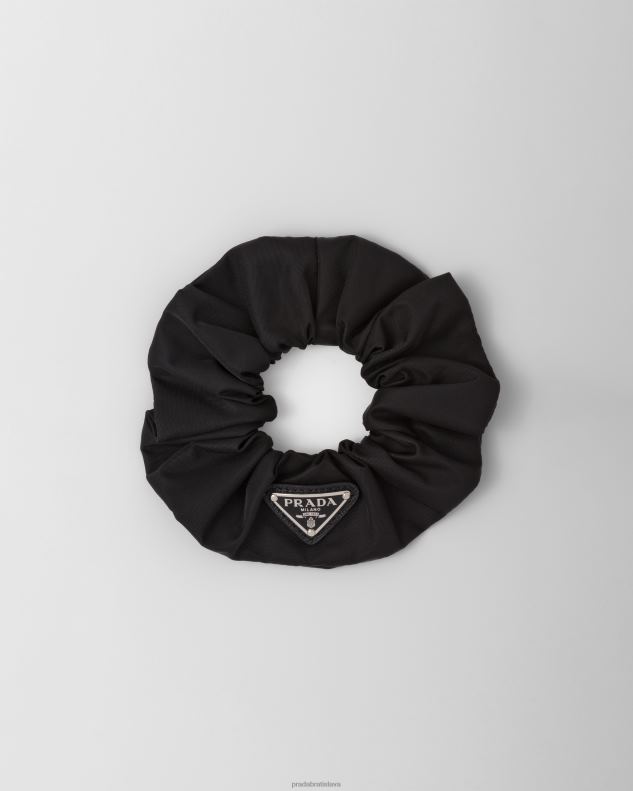 Prada príslušenstvo čierna ženy re-nylonové scrunchie 602LP1239