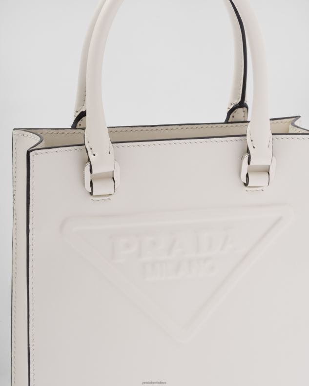 Prada tašky biely ženy kožená kabelka 602LP923