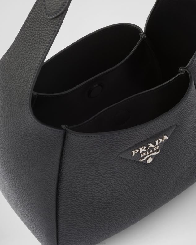 Prada tašky čierna ženy kožená kabelka 602LP778