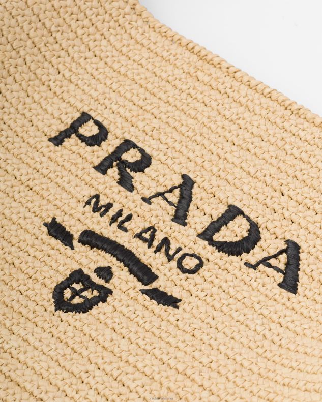 Prada tašky prirodzené ženy háčkovaná kabelka 602LP642